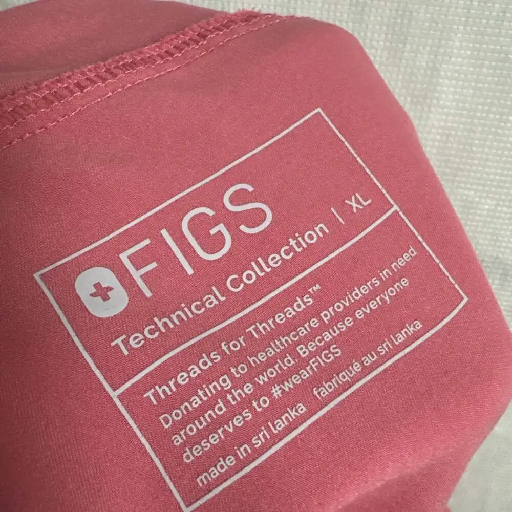 Figs Women’s Size XL Quartz Pink BCA Kade Cargo Scrub Pant - Pockets